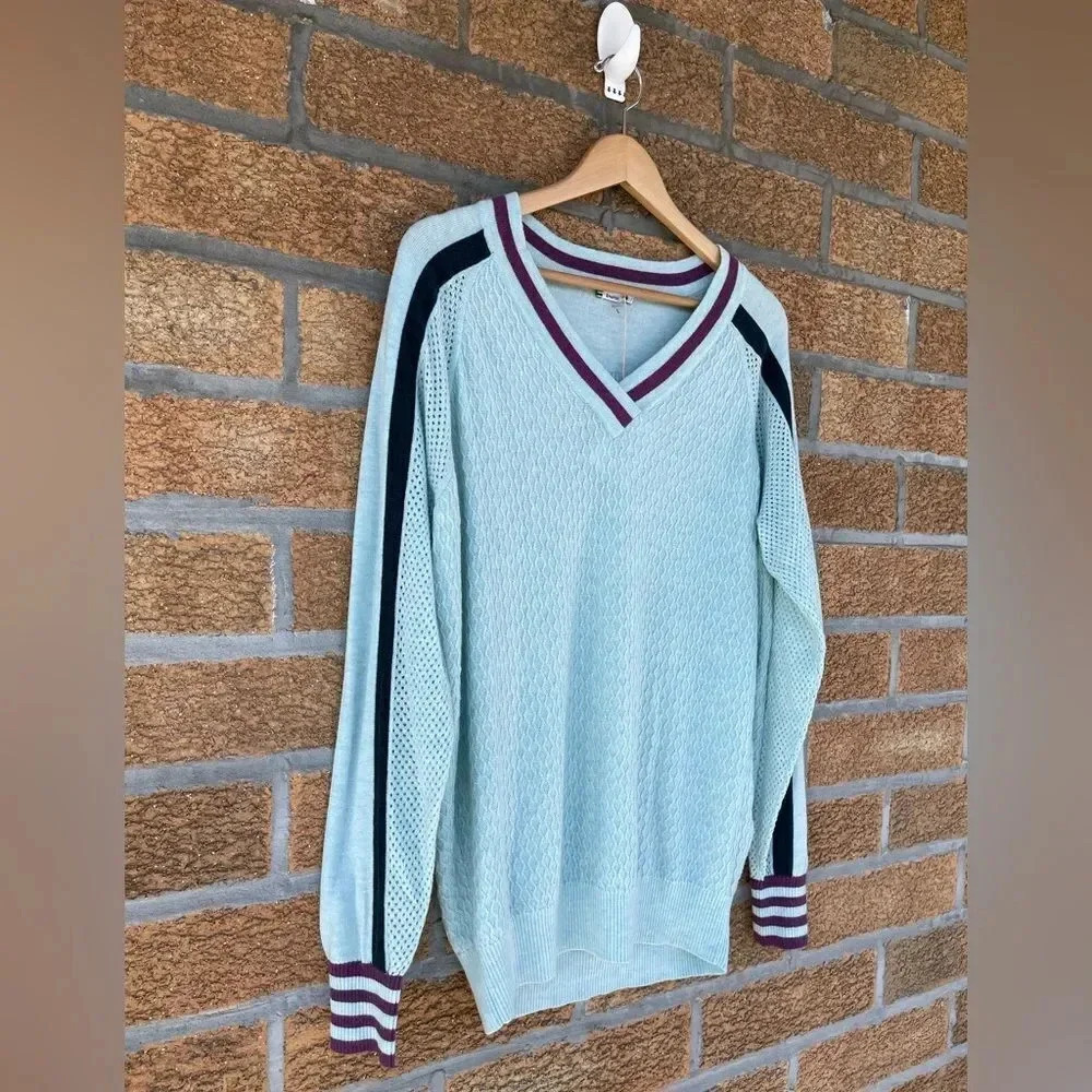 Smartwool Women's Frosted Valley V-Neck Sweater Green Large - Picture 8 of 13
